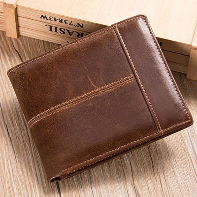Slim Leather Bifold Wallet