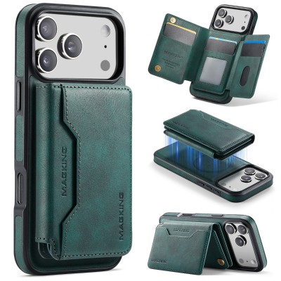 MAGKING Luxury 2-in-1 Magnetic Wallet Case for iPhone 17 Pro / 17 Pro Max