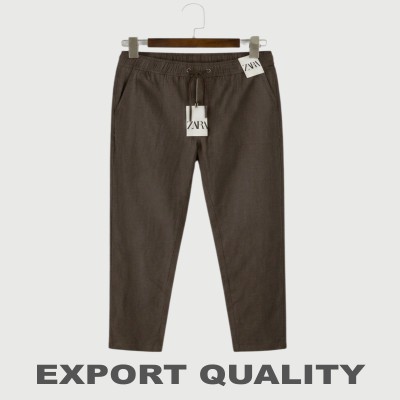 Premium Remi Cotton Solid Casual Trouser