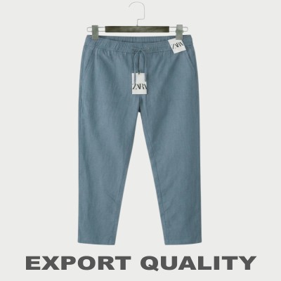 Premium Remi Cotton Solid Casual Trouser